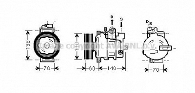 AVA QUALITY COOLING aik272 -  Компрессор, кондиционер